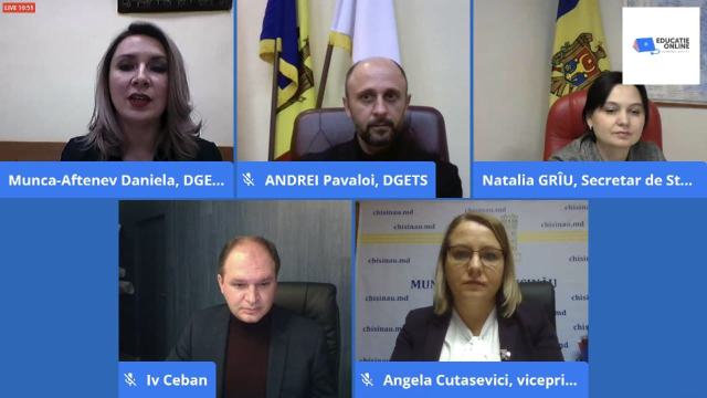 Desfășurarea Conferinței transnaționale „Educație online fără hotare”