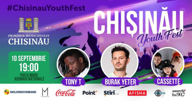 La Chișinău va avea loc concertul dedicat tinerilor activi - „Chișinău Youth Fest!”  