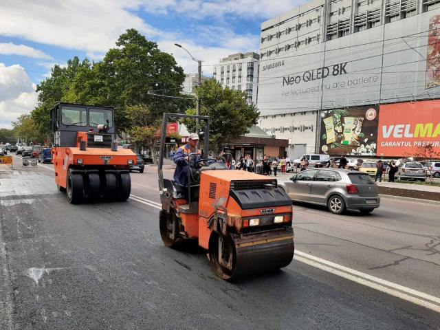 Lucrări de întreținere a infrastructurii rutiere din municipiul Chişinău