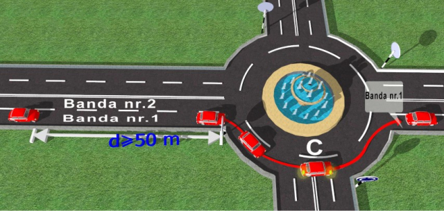 Organizarea circulaţiei rutiere cu sens giratoriu la intersecţia străzilor Uzinelor - Industrială