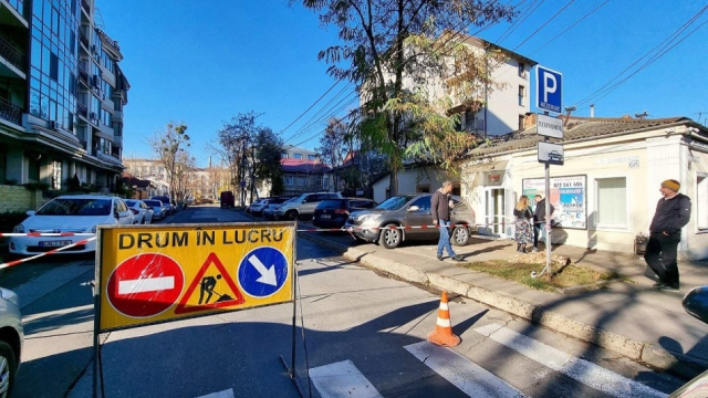 Приостановка дорожного движения на улице А. Бернардацци в периметре улиц М. Эминеску - В. Александри